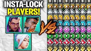 3 Insta-lock Radiant DUELISTS vs 5 of Every Rank, until they lose!