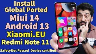 Install Miui 14 Android 13 Xiaomi EU On Redmi Note 11 Global Ported