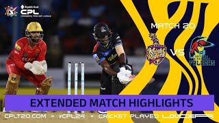 Extended Highlights | Trinbago Knight Riders vs Antigua and Barbuda Falcons | CPL 2024