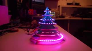 LED Christmas tree WS2812 - first test