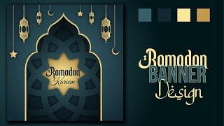 Illustrator tutorials | ramadan banner design tutorial 202