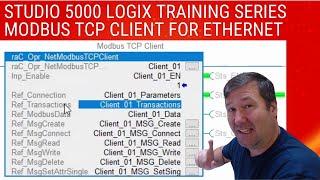 Studio 5000 Modbus TCP Client Allen Bradley Controllogix Compactlogix