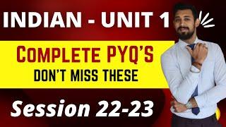 Important Questions | PYQ'S UNIT 1 | Indian eco | Class 12 | Don't Miss these