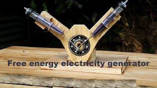 How to make Free energy electricity generator simple