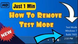 How To Remove TEST MODE WINDOWS 7 BUILD 7600/7601 | How To DISABLE TEST MODE..#2021