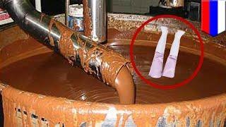 Russian woman drops cellphone into vat of molten chocolate, dies trying to get it back - TomoNews