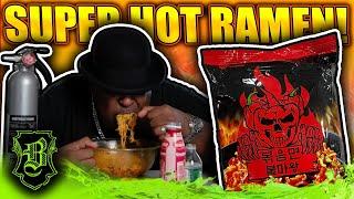 Devouring 4 Packs Of The Spiciest Ramen In The World!