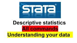 Descriptive Statistics all Commands in STATA | Road to PhD