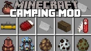 Minecraft CAMPING MOD / FIGHT OFF GRIZZLY BEARS AND START FIRES!! Minecraft