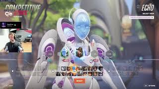 Danteh + Gale + Space + Sleepy! DANTEH ECHO GAMEPLAY OVERWATCH 2 SEASON 12 TOP 500