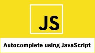 Autocomplete Textbox using JavaScript, PHP & MySQL