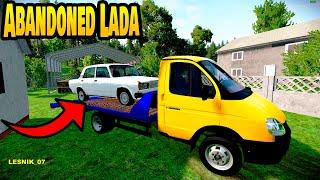 I'M PICKING UP AN OLD LADA ON A TOW TRUCK- BeamNG.Drive