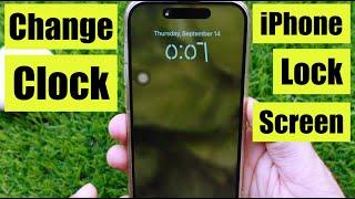 How to change clock on iPhone (iOS 17): Font Style, Color, Width and Time Format