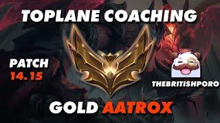 Toplane Coaching | Aatrox | Gold NA | 14.15