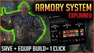 ESO Armory System - Save and Change your Build Ingame with 1 Click!