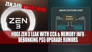 Vermeer Is Ryzen 5000 | Huge Zen 3 Leak With CCX & Memory Info | Debunking PS5 Upgrade Rumors