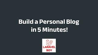 Laravel Filament : Build a Personal Blog in 5 Minutes with Laravel Filament!