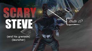 THE STEVE (and his grenade launcher) IS THE FUNNIEST KILLER YET!!! /// Dead by Daylight montage