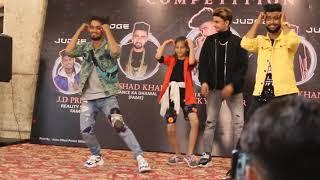 Diya Sharma dance with lucky dancer , his Dance teacher and the judge of that show  ..