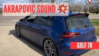 VW Golf 7 R Akrapovic Sound Exhaust Facelift