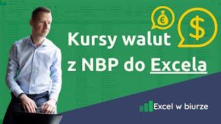 Kursy walut NBP w Excelu (dane bieżące)