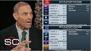 ESPN breaks NFL Playoff Picture after Bengals beat Broncos - Rams beat Cards - Chargers CRUSH Pats