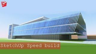 SketchUp Speed build - Modern office building