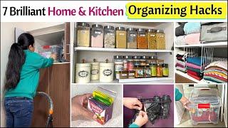 7 BRILLIANT Home And Kitchen Organization Ideas | Space Saving Ideas | Smart Organizing Hacks