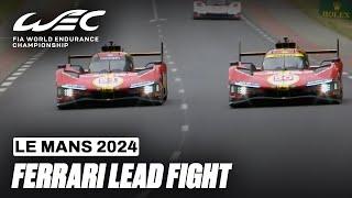 Ferrari Hypercars Battling for P1  I 2024 24 Hours of Le Mans I FIA WEC