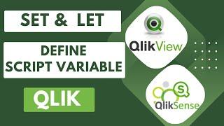 SET & LET Statement to define Script Variable in Qlik #qlikcloud #qliksaas #qlik