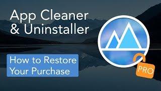 App Cleaner & Uninstaller - How to Restore Your Purchase