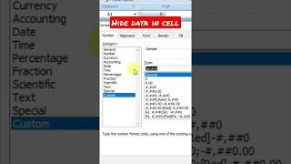 Excel Funny Tricks for Prank || Hide Cell Data in Excel #shorts #youtubeshorts #trending