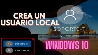 Como Crear un usuario en Windows 10