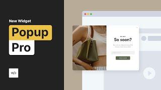 Popup Pro Widget | Tutorial by Without Code