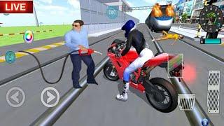 3D Driving Class Simulator Bullet Train Vs Motorbike - Bike Driving Game - Android Gameplay