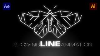 Glowing Line Animation. Adobe After Effects Tutorial