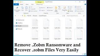 Remove .Zobm File Virus/.Zobm Ransomware (+Recover .zobm Files)