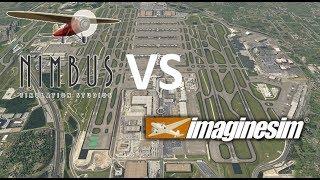 X-Plane 11 | KATL Atlanta Imaginesim vs Nimbus V1/V2 comparison and review | Real World footage