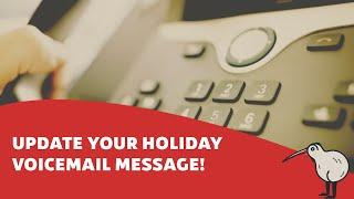 Kiwi Creative - How To Update Your Holiday Voicemail Message | Special Holiday Voicemail Pack