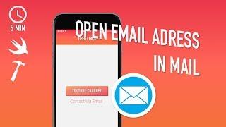 Xcode iOS Swift Programming Tutorial - How to Open Email Adresses Using Mail