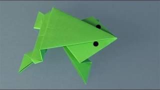 Learn origami, make a paper Frog