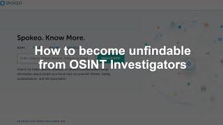 Anti-OSINT Tools