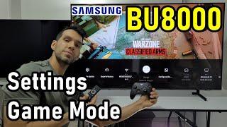 SAMSUNG BU8000 Mejores Settings Modo Juego SDR y HDR - Smart TV 4K