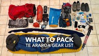 Te Araroa Gear List: What to Pack for a Thru-Hike