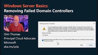 Safely Remove Failed Active Directory Domain Controller