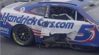 Kyle Larson and Ryan Preece HARD CRASH - 2023 Nascar Cup series at Talladega