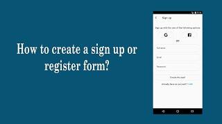 How to create a sign up or register form?|UI design| AppLifecycleState |DarkTheme | Input in flutter