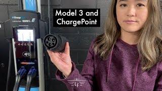 Tesla Compatible ChargePoint Charger using Type 1 Adaptor | Ludicrous Feed | Tesla Tom