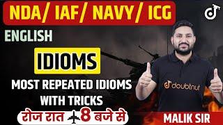 NDA 2 English Classes | NDA 2 English Idioms | Malik Sir | Doubtnut Defence