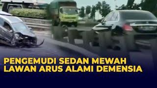 Polisi Duga Pengemudi Mercy Lawan Arah di Tol JORR Alami Demensia